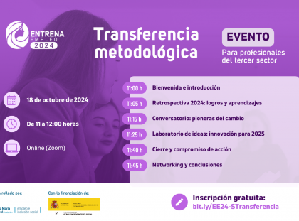 Entrena Empleo organiza el 18 de octubre una sesión online de “Transferencia metodológica” para prof