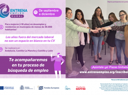 “Entrena Empleo Rural” regresa en septiembre para ayudar a mujeres en desempleo